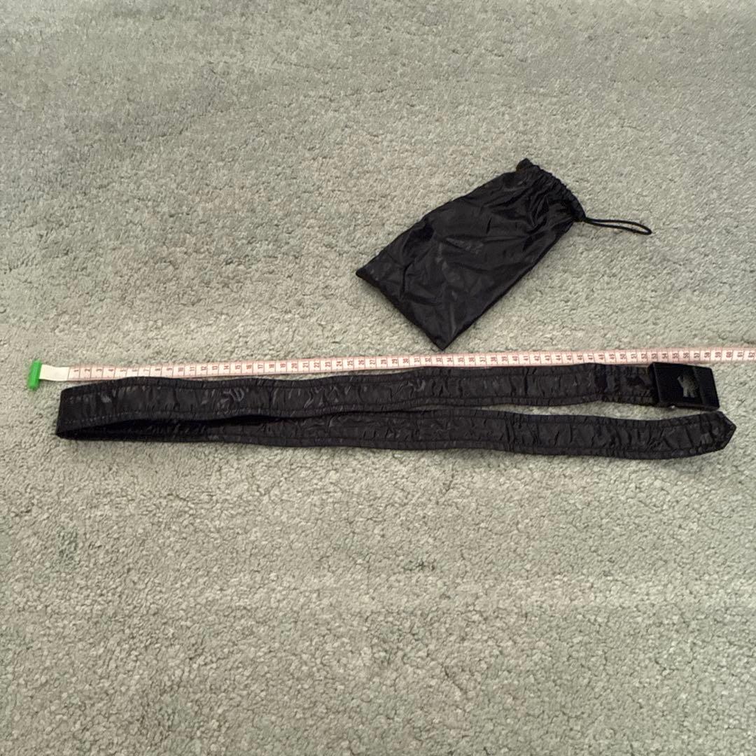 【未使用極美品】MONCLER マーク型抜きダウンコートベルトのみ ブラック