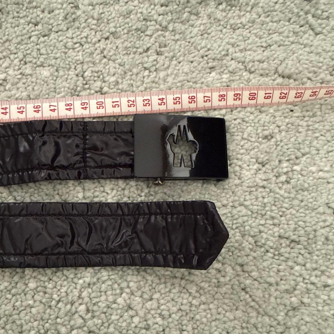 【未使用極美品】MONCLER マーク型抜きダウンコートベルトのみ ブラック