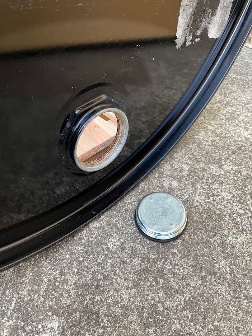 ドラム缶風呂 横置きタイプ すのこ付き