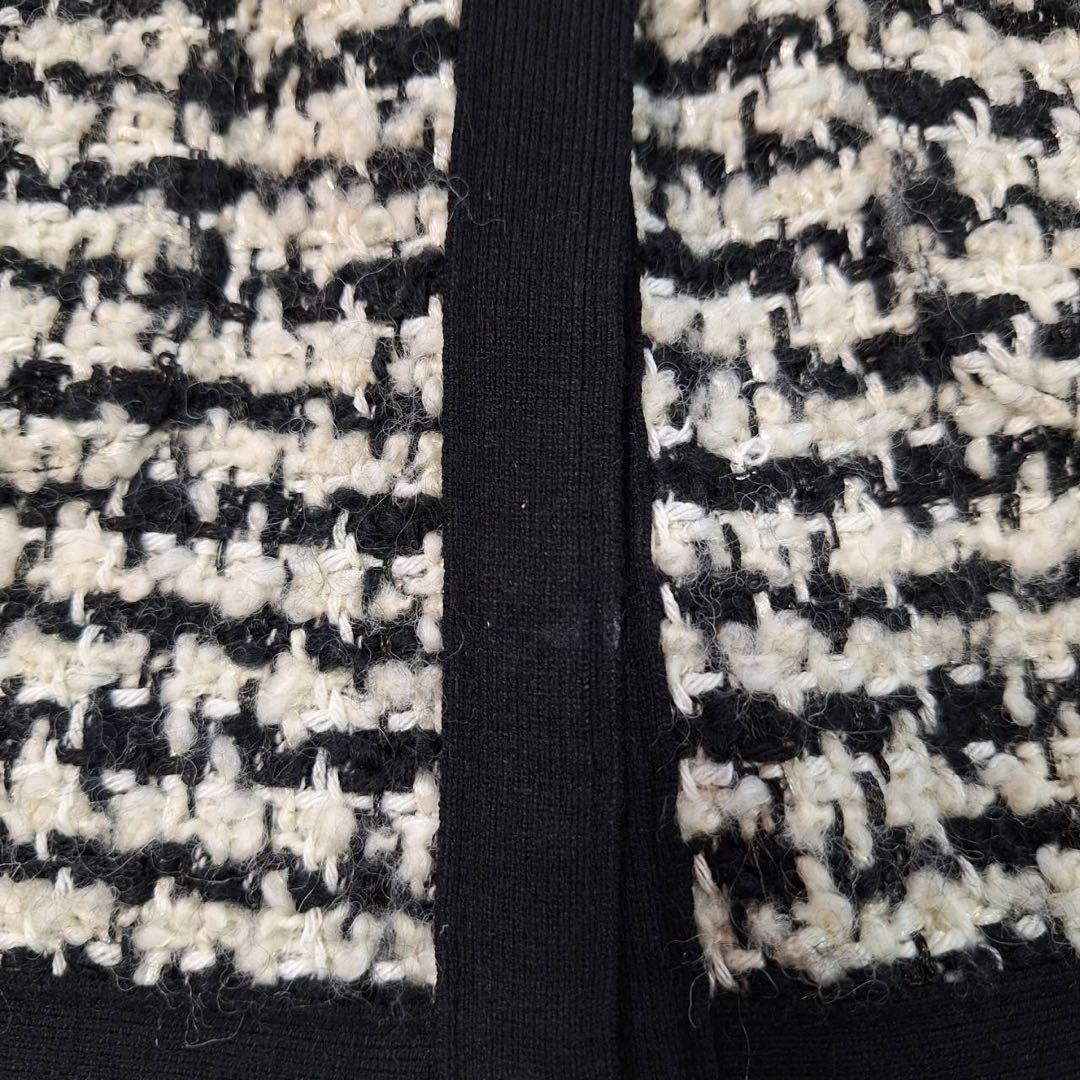 Ballsey✨ボールジィ 24AWニットコンビツイード フレンチスリーブジレ