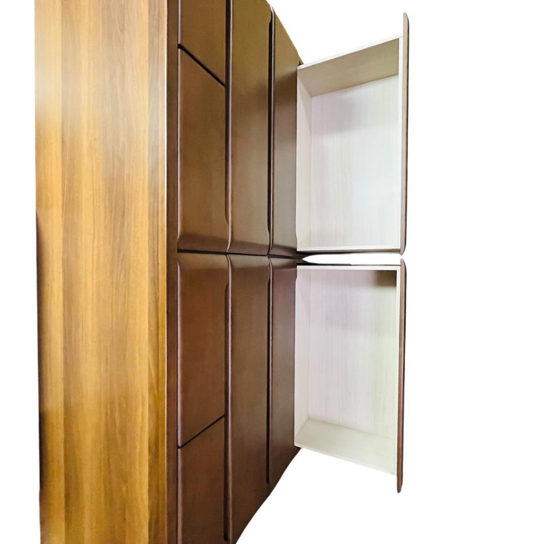 【美品】ニトリ 木製ローチェスト ダークブラウン