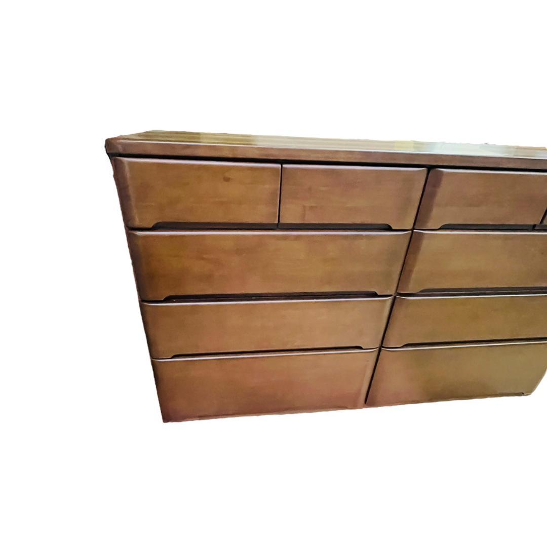 【美品】ニトリ 木製ローチェスト ダークブラウン