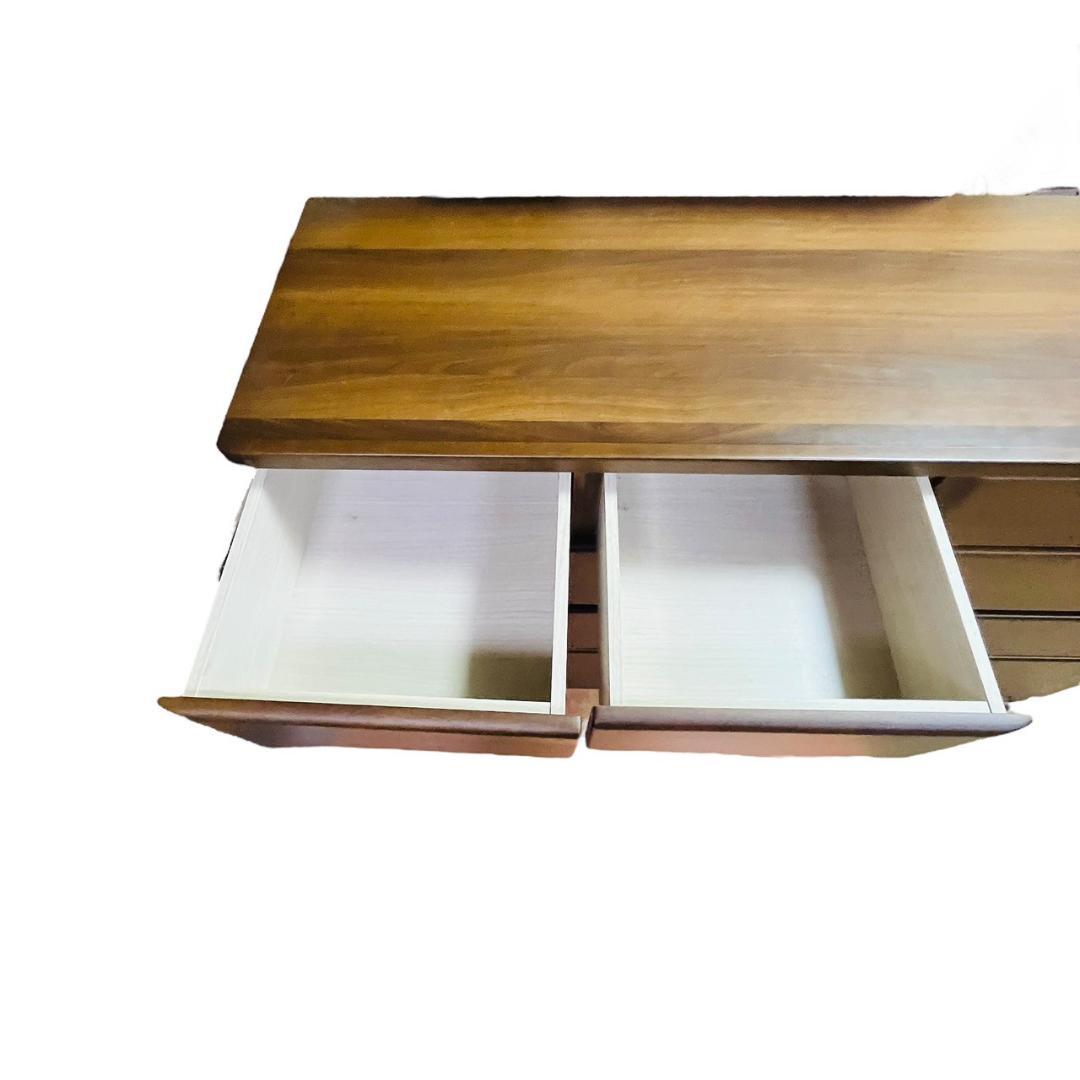 【美品】ニトリ 木製ローチェスト ダークブラウン