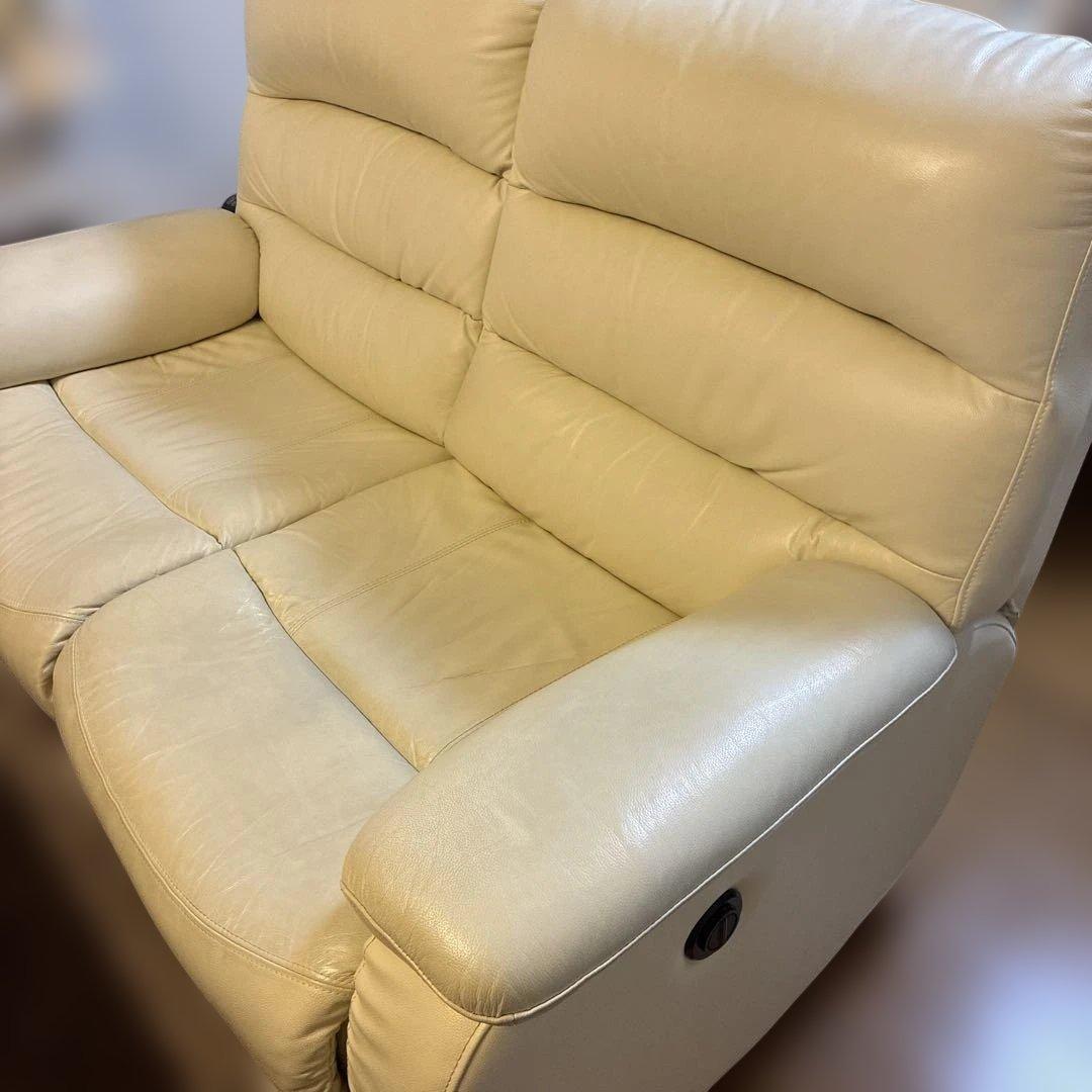 ニトリ2Pソファビリーバー2 IV ホンガワ　アイボリー