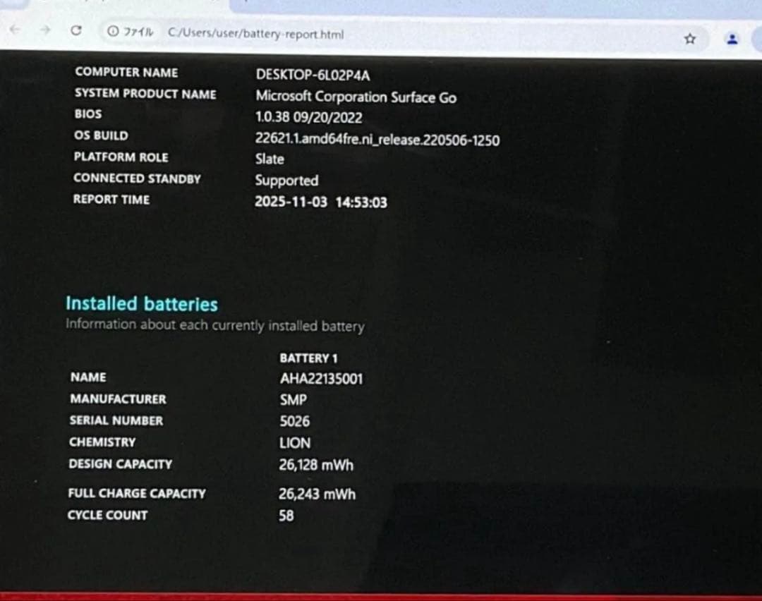 マイクロソフト Surface Go カバー・Office付Windows11