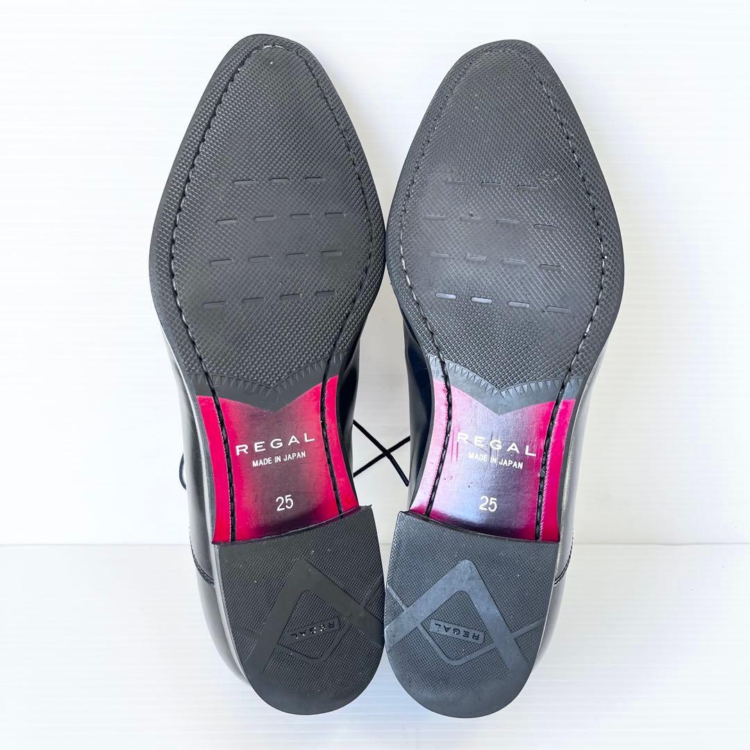 美品✨ REGAL リーガル ストレートチップ 黒 25cm 21AL