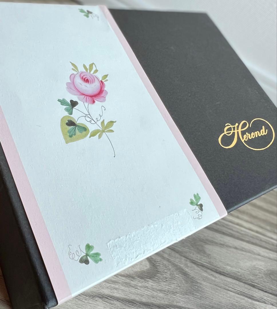 ヘレンド　ウィーンの薔薇・ピンク　貝雛