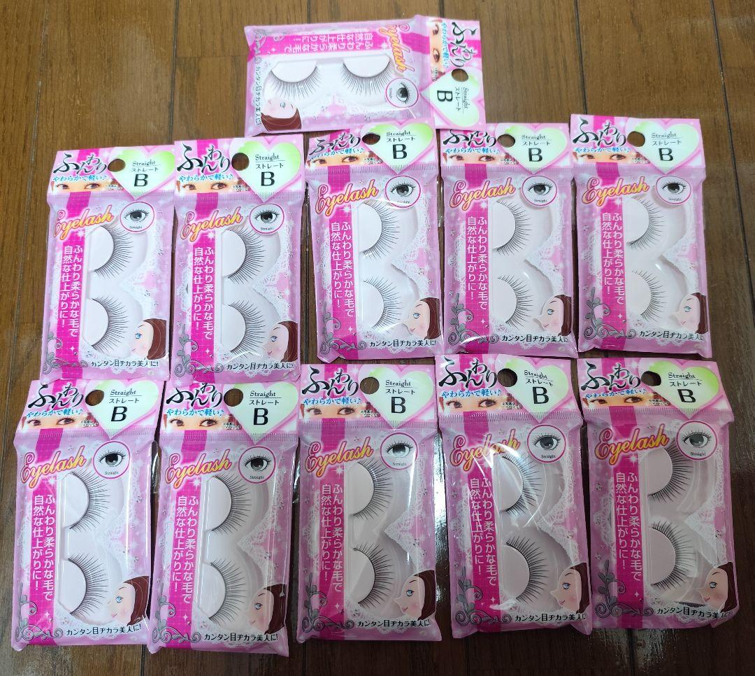 やわらかるいまつげ　つけまつげ　ストレートB　11個