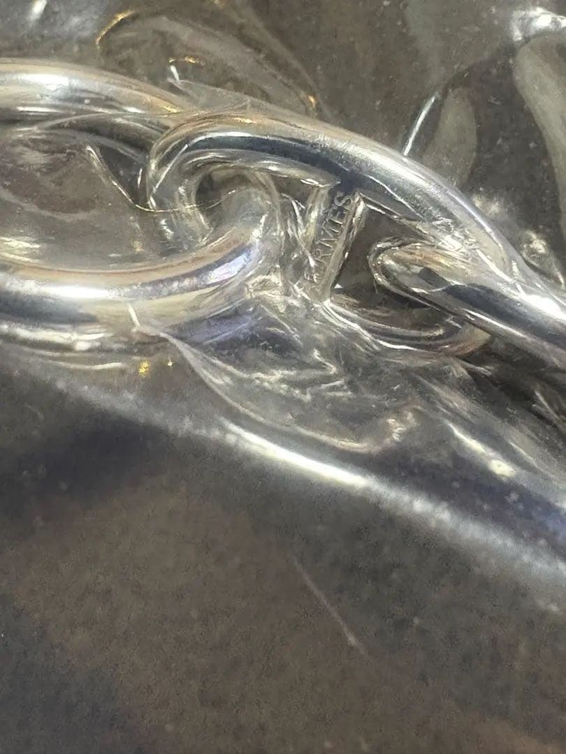 ギャランティ原本付 新品 エルメス シェーヌダンクル ネックレス GM29コマ