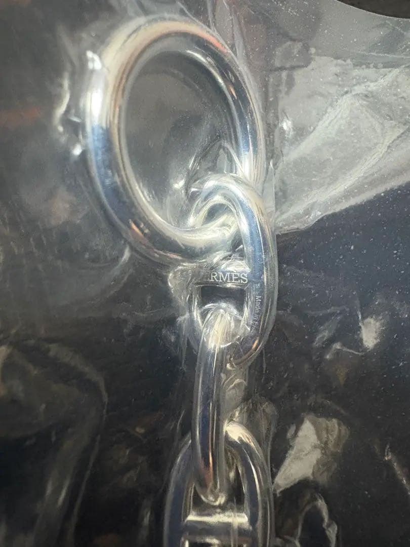 ギャランティ原本付 新品 エルメス シェーヌダンクル ネックレス GM29コマ