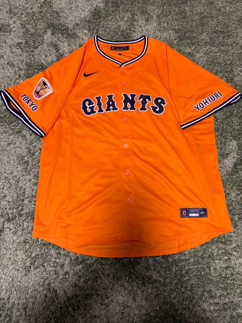 ジャイアンツ　ナイキ　橙魂　チャンピオンエンブレム　レプリカ　ユニホーム　2XL