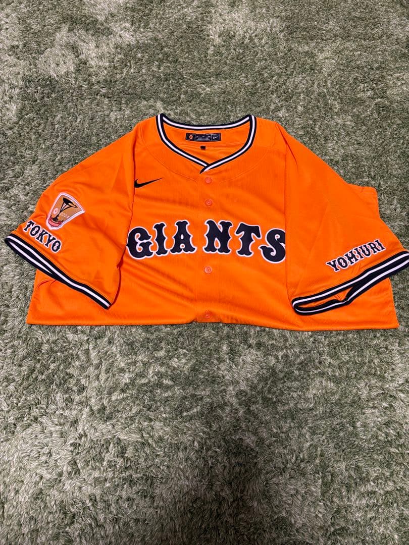 ジャイアンツ　ナイキ　橙魂　チャンピオンエンブレム　レプリカ　ユニホーム　2XL