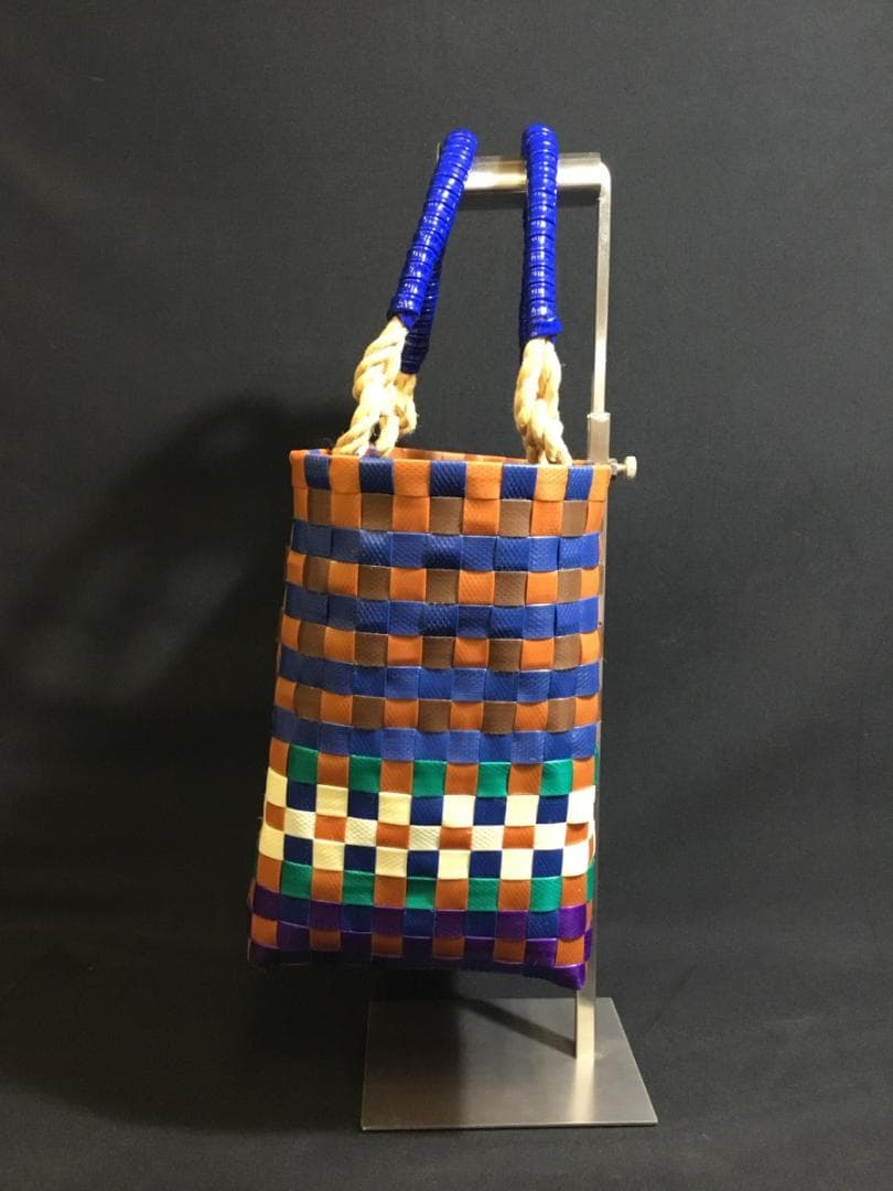 MARNI マルチカラー 編み込みトートバッグ