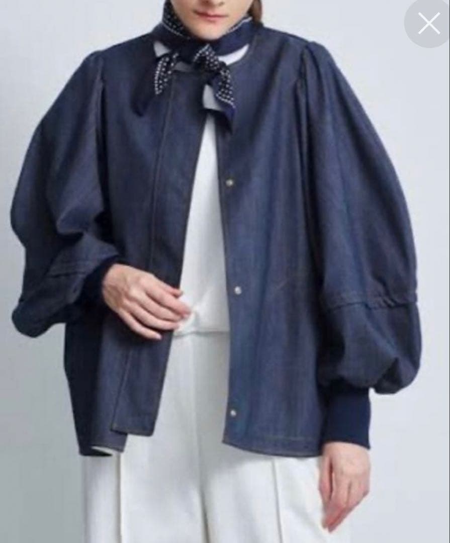 yori バルーンスリーブデニムジャケット