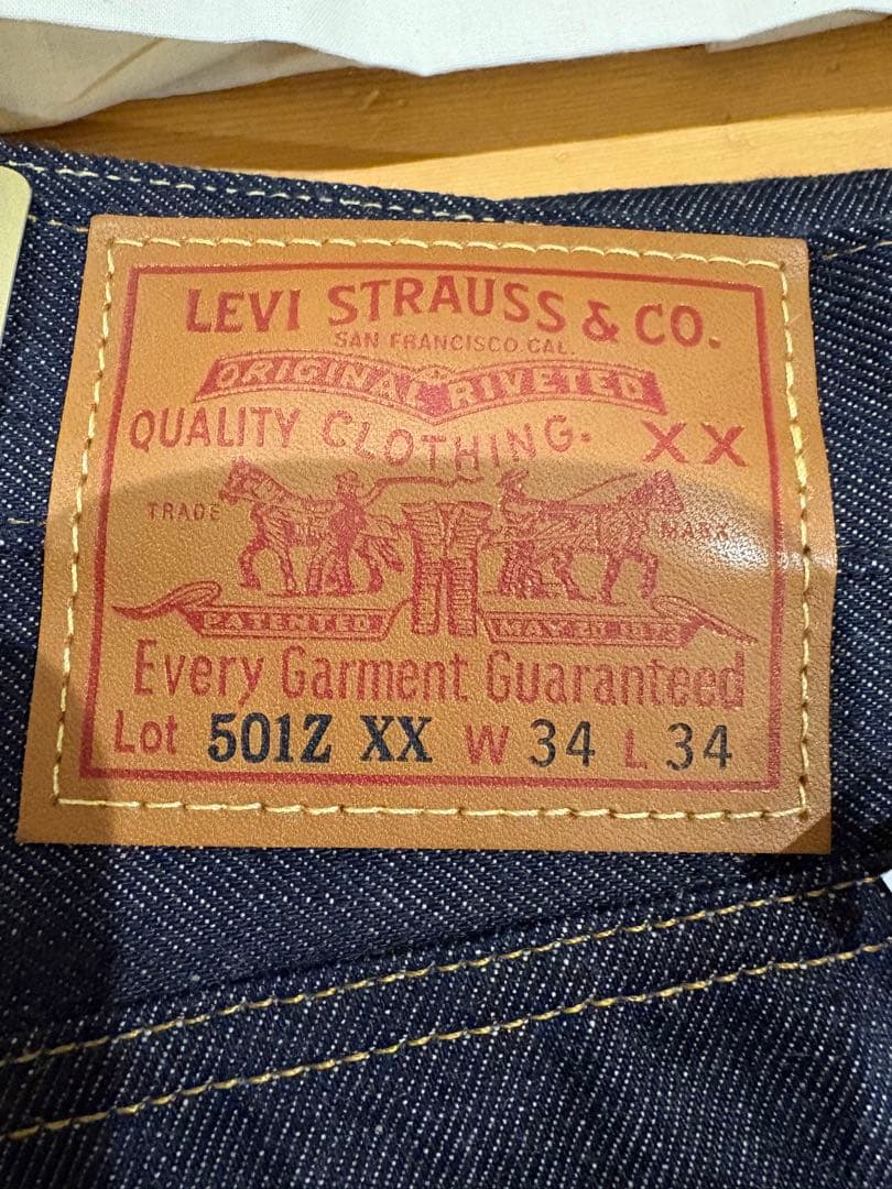新品未使用 リーバイス 501Z XX W34 LVC 日本製 リジット