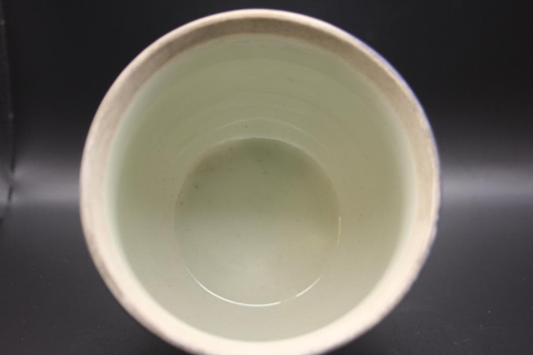 cckoy57835　中国美術品　大清同治年製　蓝釉人物粉彩茶壺　茶缶？