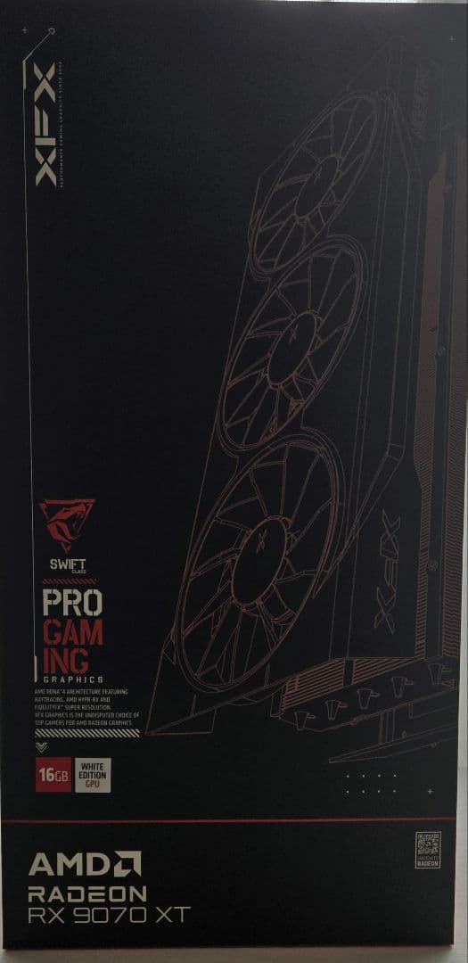 グラフィックボード・グラボ・ビデオカード XFX Swift AMD Radeon RX 9070 XT White