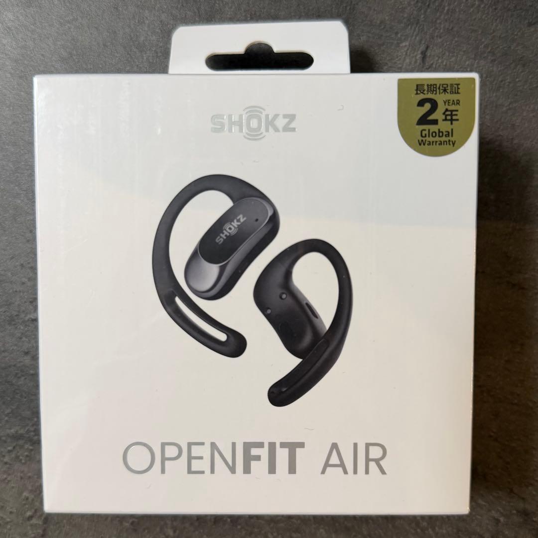 未開封　新品　SHOKZ OPENFIT AIR ブラック ワイヤレスイヤフォン