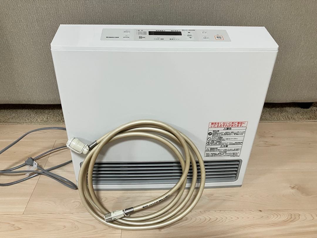 【美品】リンナイ　大阪ガス　ガスファンヒーター RC-U5801E ガスホース付
