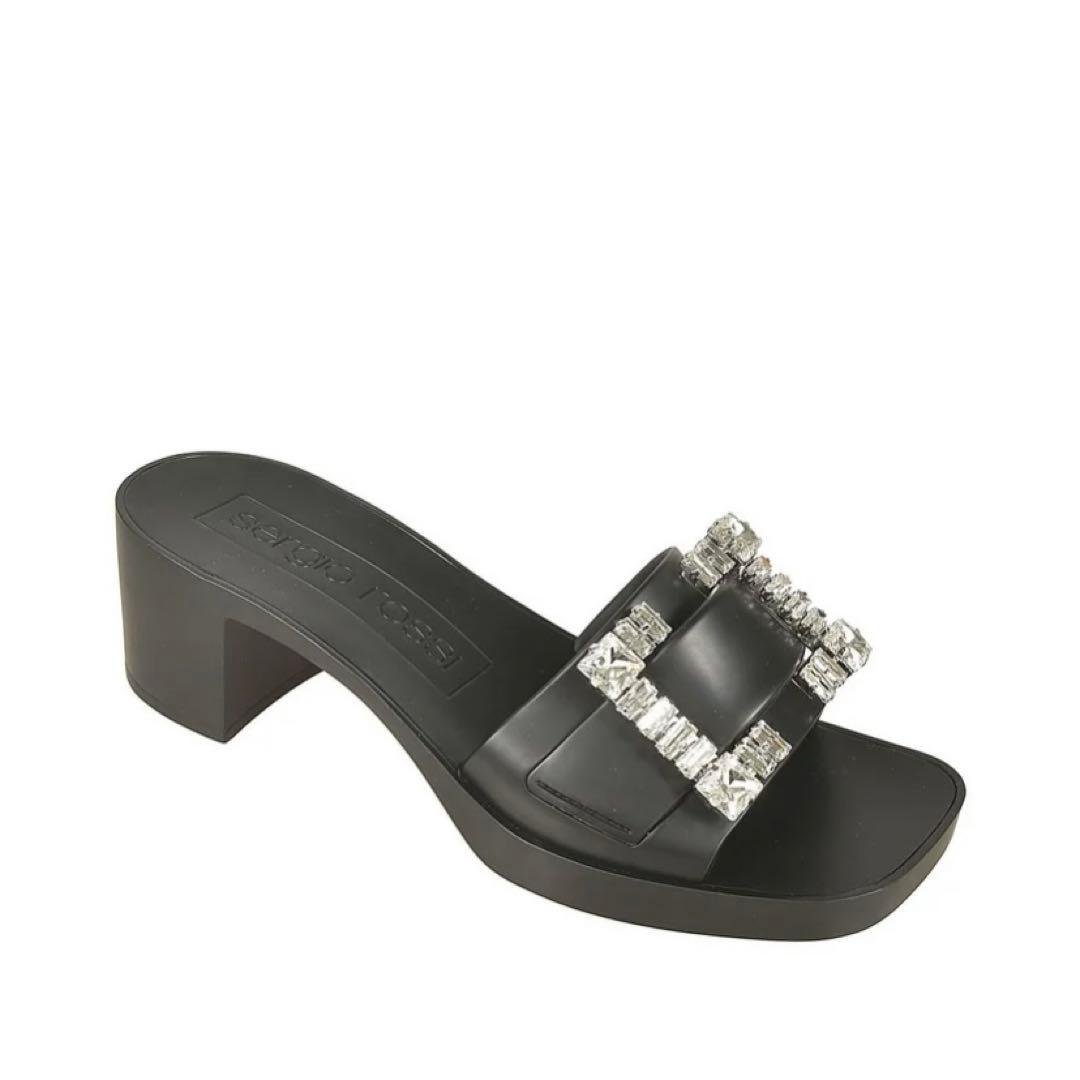 Sergio Rossi セルジオロッシ　ビジューサンダル　37サイズ