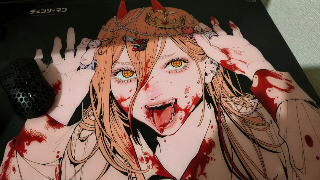 マウス・トラックボール CHAINSAW MAN LUNAR SPEED Glass Pad Power