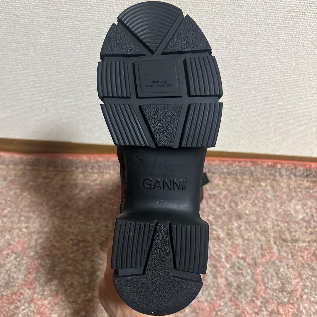 GANNI リサイクル ラバー ロングブーツ