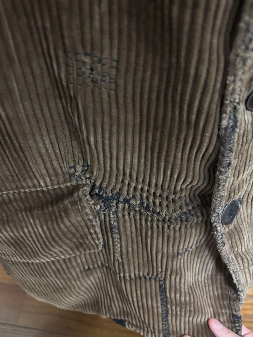 40s ビンテージフレンチダミアンコーデュロイジャケット