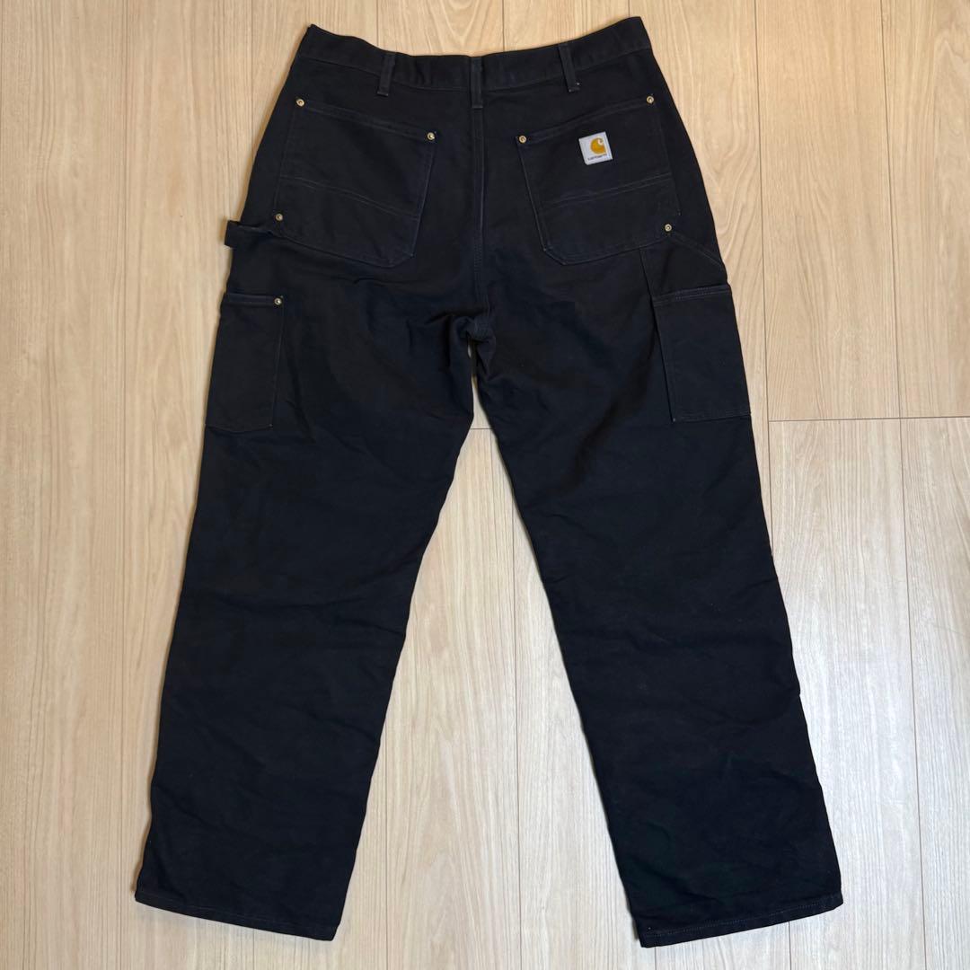 Carharttカーハート ダブルニー USA製 B01 ブラック　W34L30