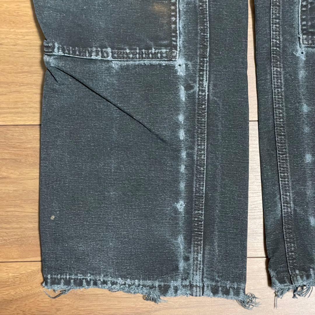 carhartt ダブルニー ブラック アメリカ製 W34L29.5