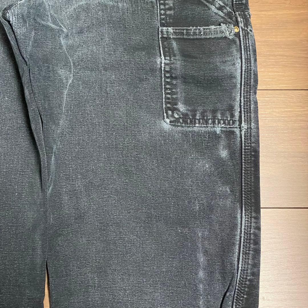 carhartt ダブルニー ブラック アメリカ製 W34L29.5