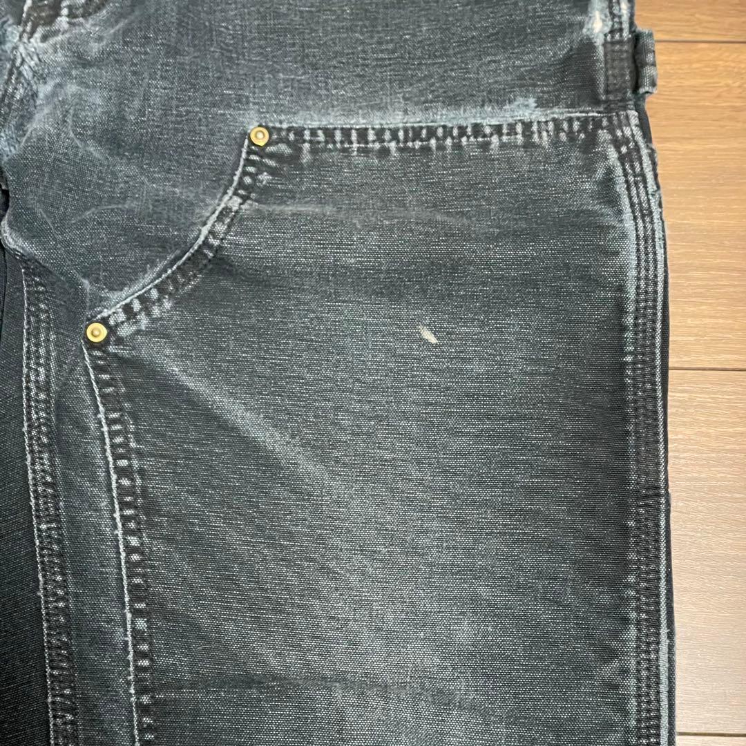 carhartt ダブルニー ブラック アメリカ製 W34L29.5