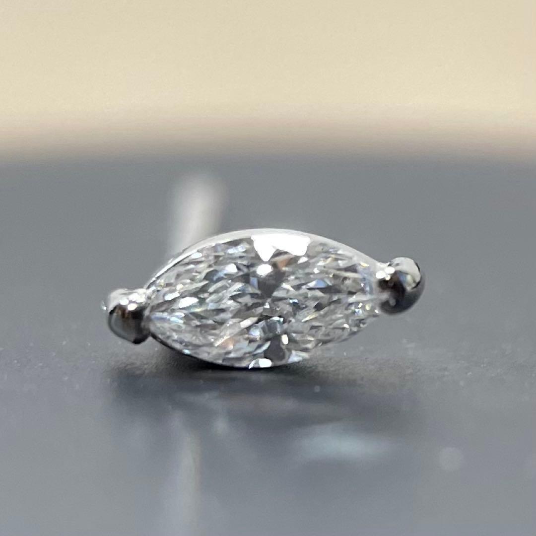 新品！ Pt900 D0.10ct マーキスダイヤモンド セカンド