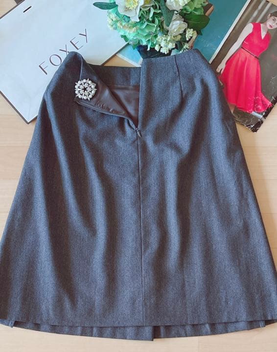 FOXEYブディックウールスーツ入学、卒業式　40 Reneフォクシー極美品