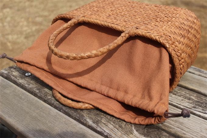 最高 山葡萄 蔓 かごバック 籠 巾着 職人の手作り かご バック