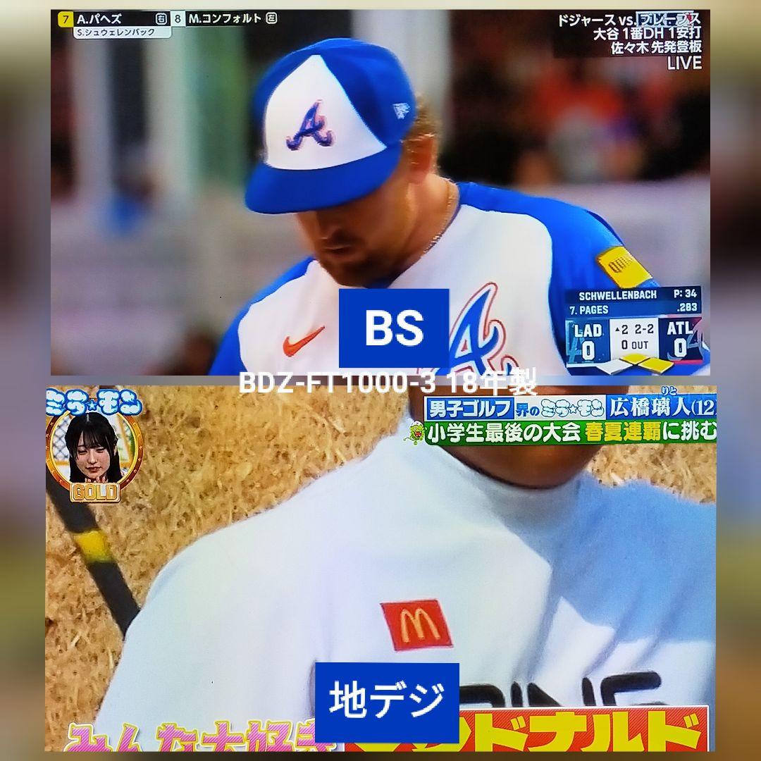 [換装品] SONY BDZ-FT1000 ブルーレイレコーダー