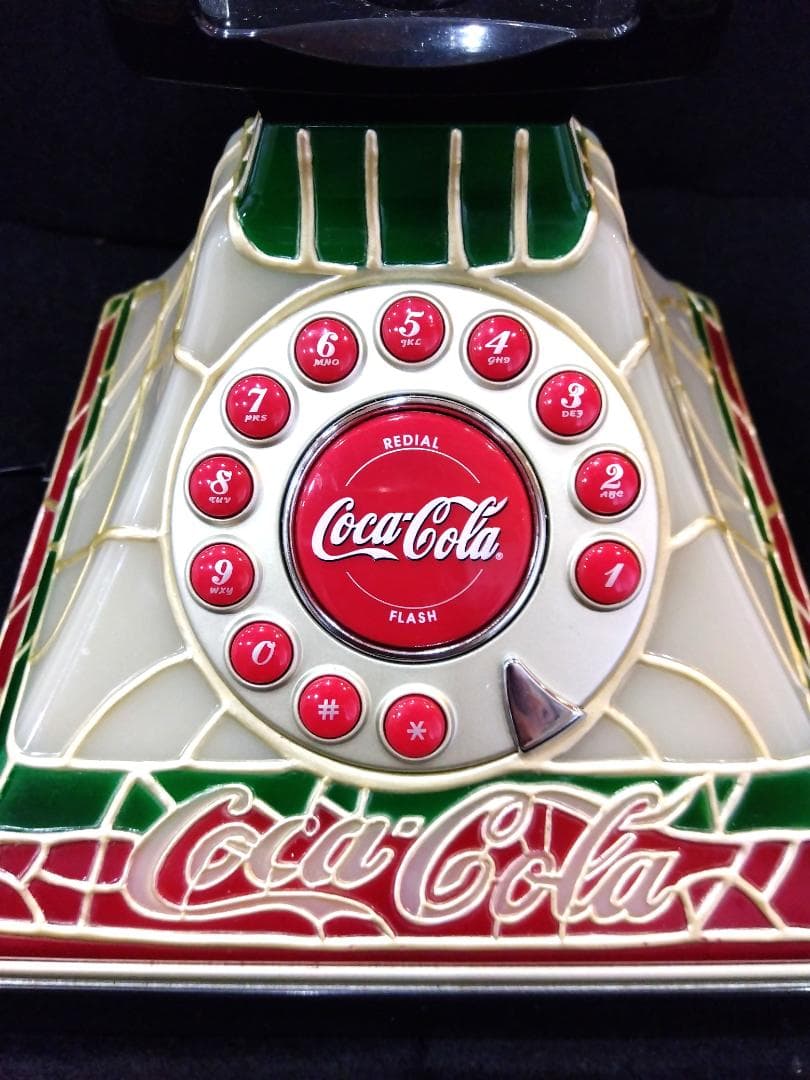 コカコーラ ステンドグラス調 ビンテージ Coca-Cola 電話機