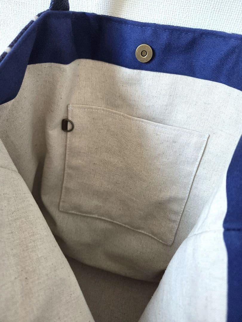 タンバリン　ネイビー■ミナペルホネン トートバッグ