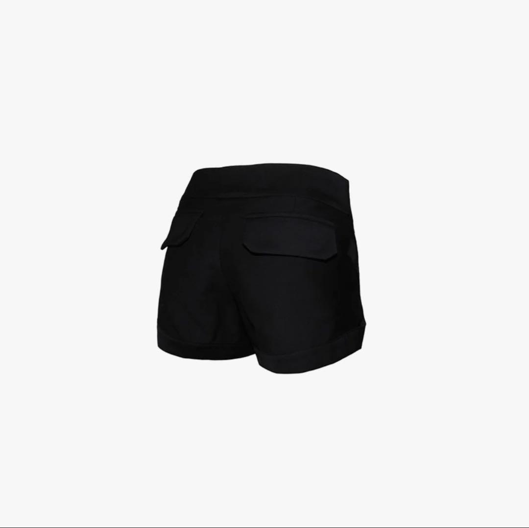 パンツ theredthread S v-cut mini shorts black S