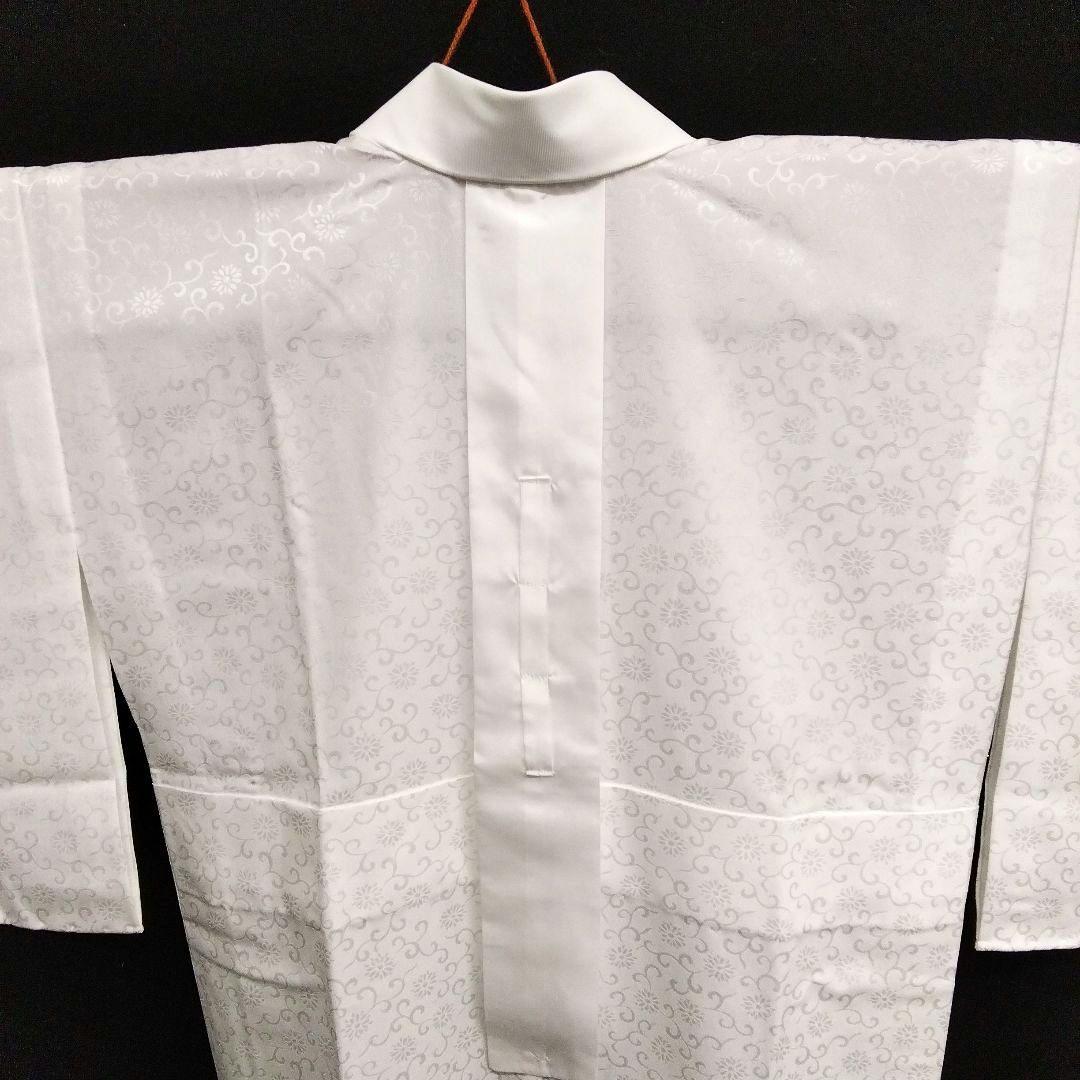 【英】はなぶさ　上質　長襦袢　菊唐草　白　新品　　#1619