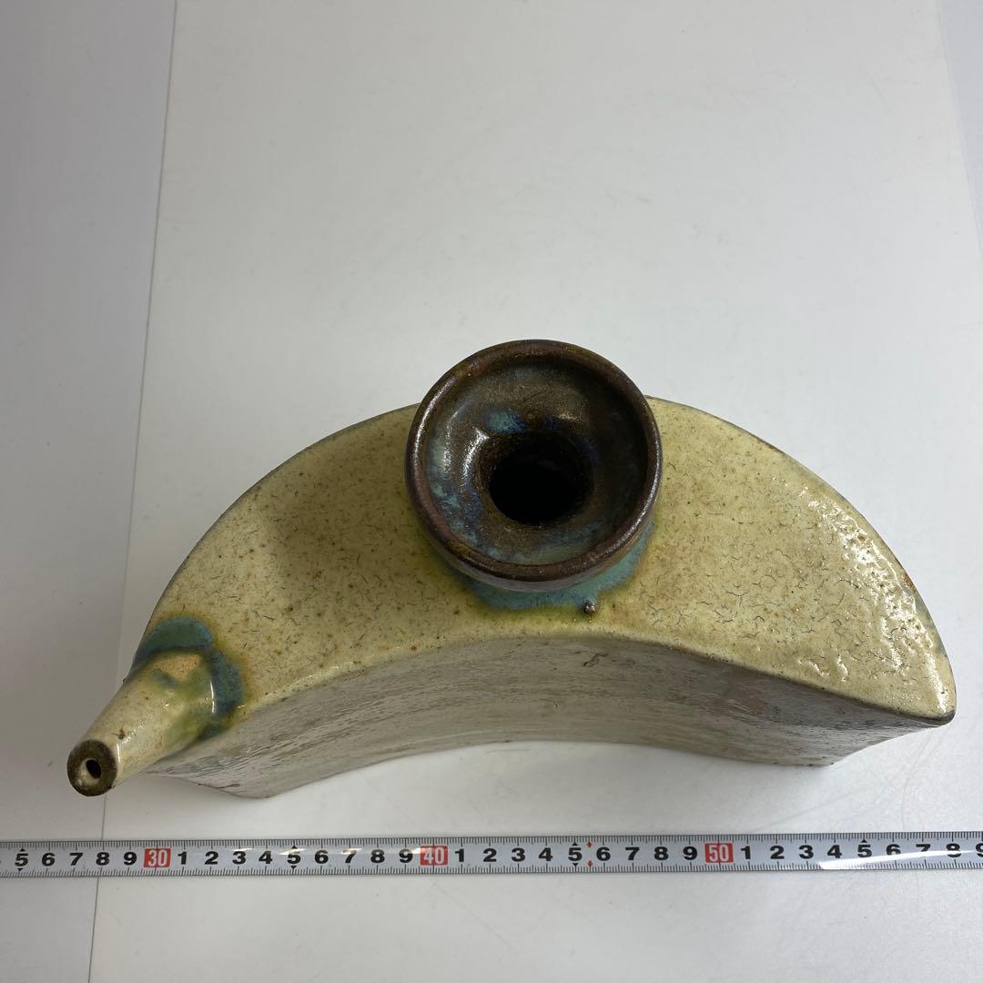 人間国宝　金城次郎　壷屋焼　徳利　最大幅約25㎝　東Y7-0214☆2Fトヒウ