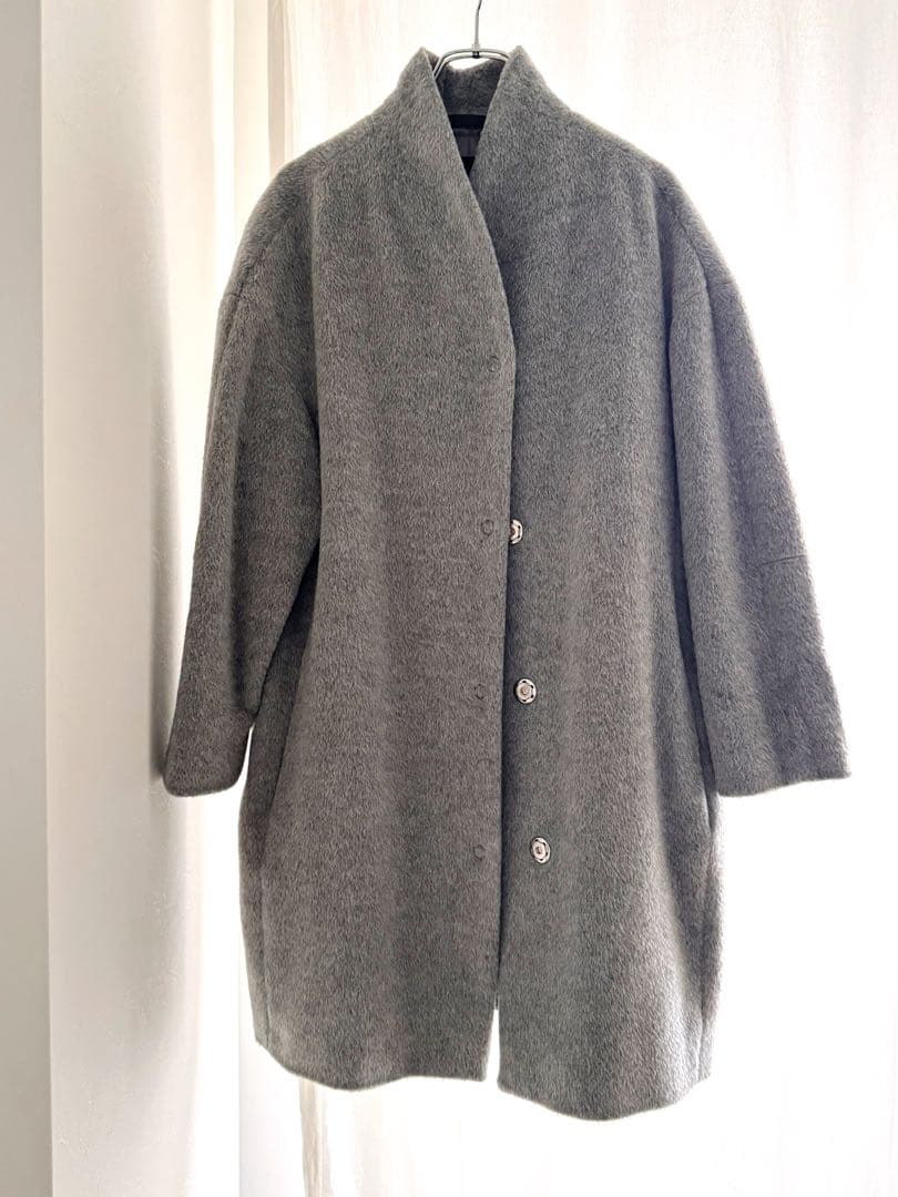 《美品》marimekko モリス マリメッコ ウールコート グレー