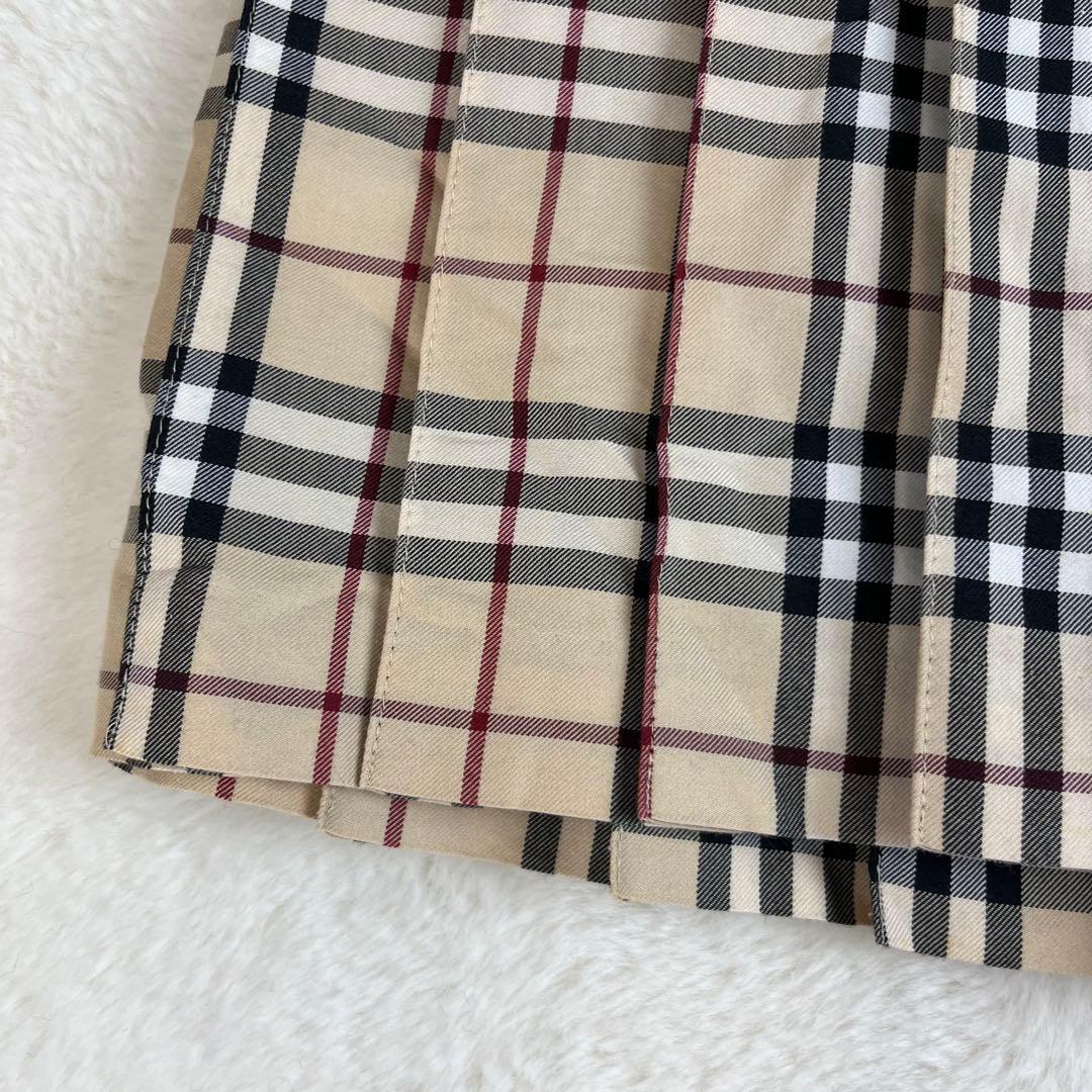 OK様　【美品】バーバリーブルーレーベル ノバチェック プリーツ ラップスカート