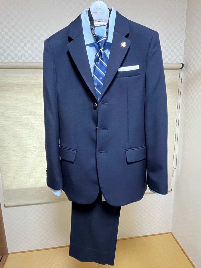 walts by BEAMS DESIGN フォーマルスーツ　ネイビー　160