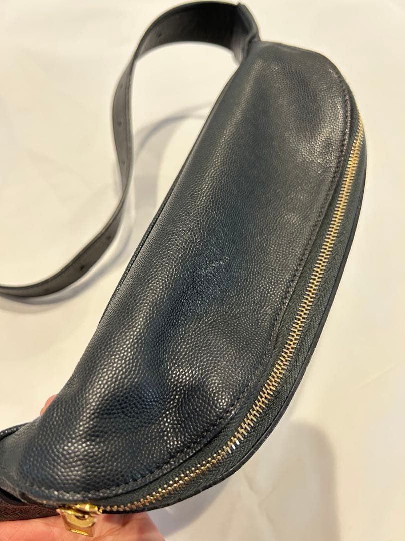 SAINT LAURENT ネイビー ボディバッグ