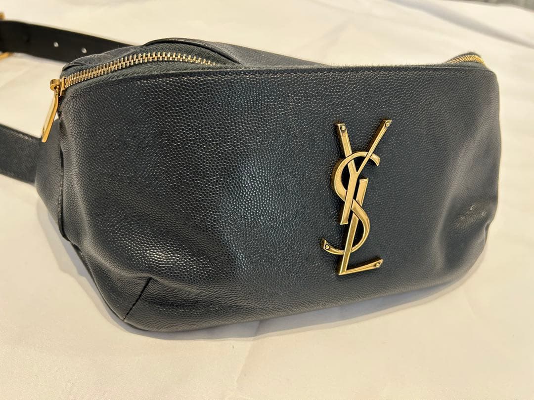 SAINT LAURENT ネイビー ボディバッグ