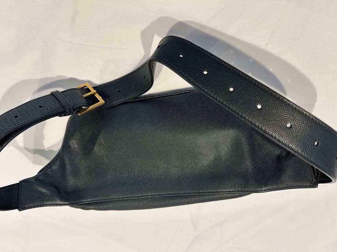 SAINT LAURENT ネイビー ボディバッグ