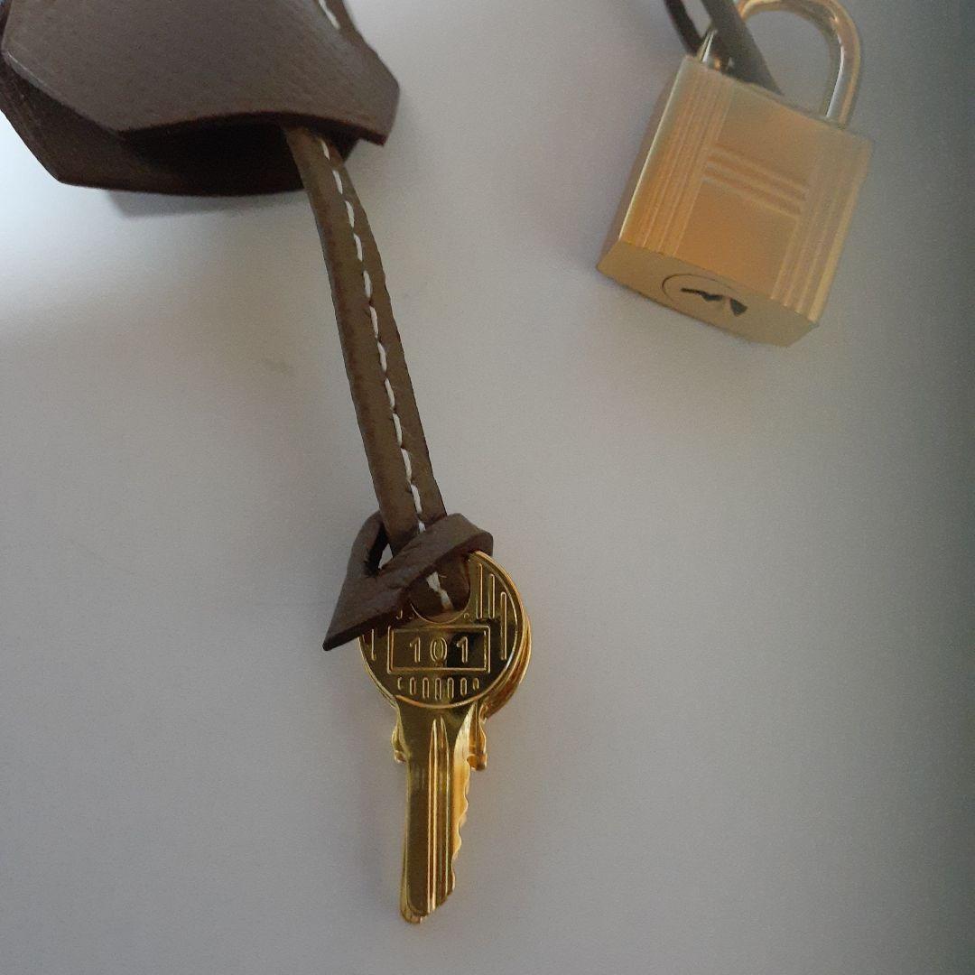 HERMES エルメス カデナ　24Kメッキ　No.101　101番　鍵付き