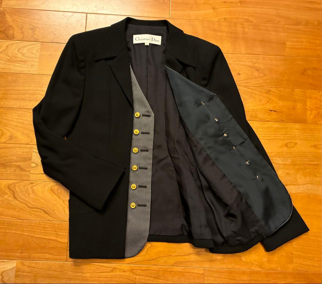 Christian Dior クリスチャンディオール　ベスト ジャケット　黒　M