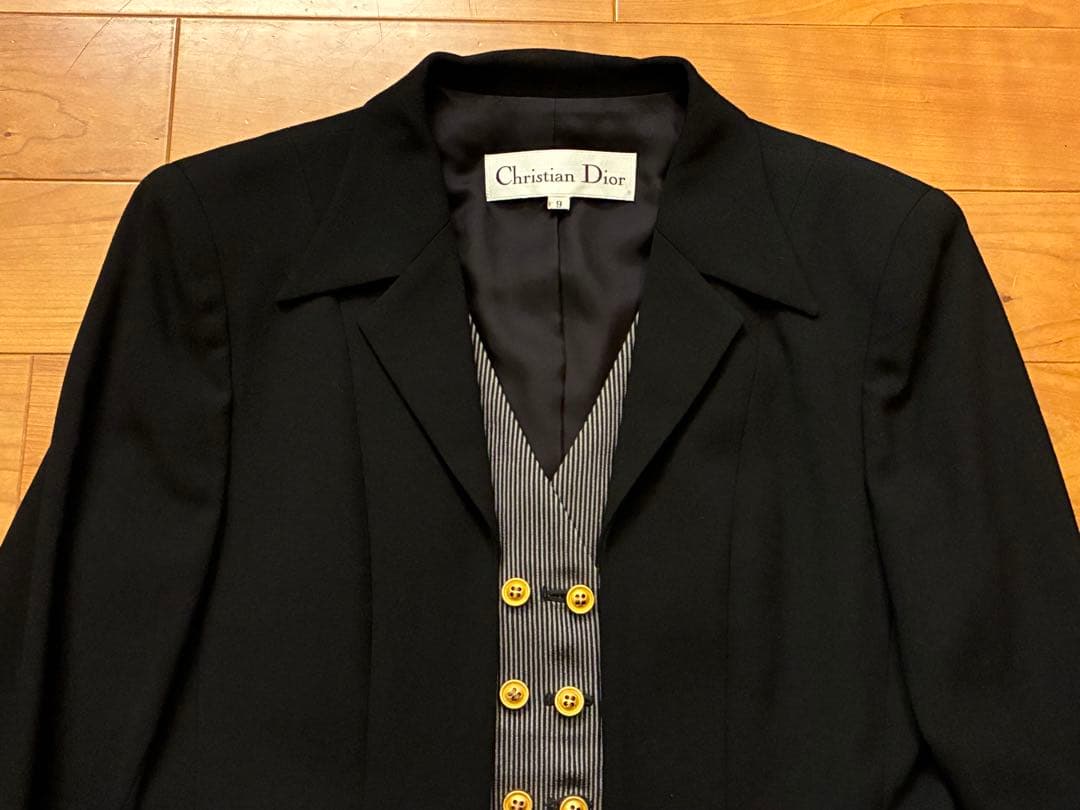 Christian Dior クリスチャンディオール　ベスト ジャケット　黒　M