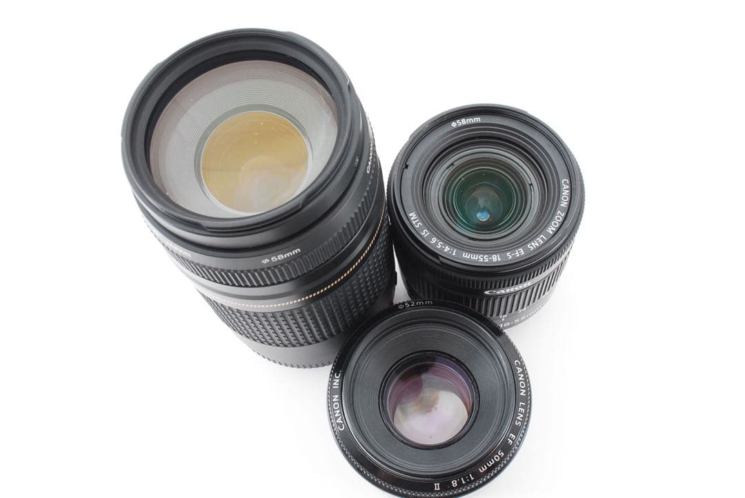 Canon EOS 90D 標準&望遠&単焦点トリプルレンズセット